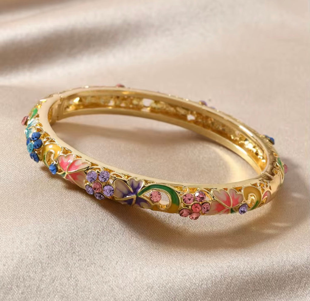 VINTAGE CHINESE CLOISONNE BANGLE
