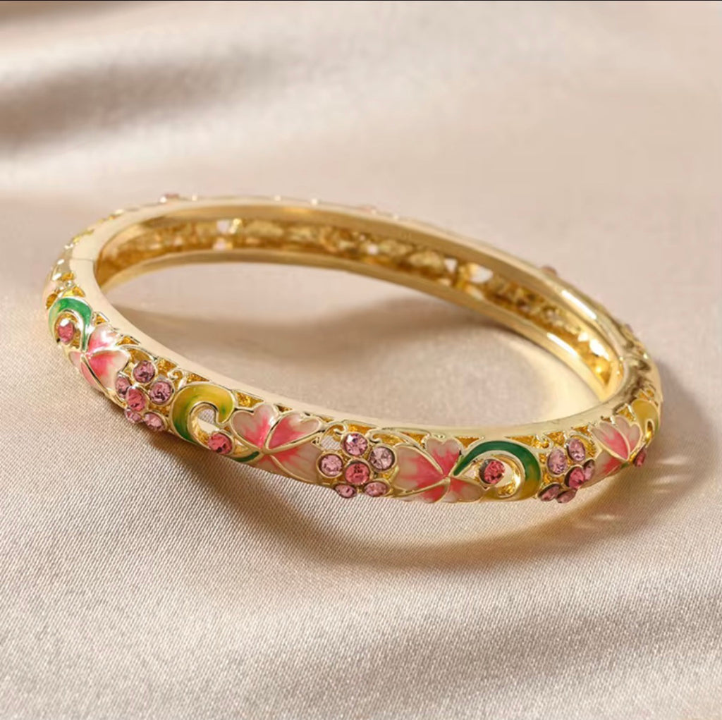 VINTAGE CHINESE CLOISONNE BANGLE
